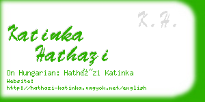 katinka hathazi business card